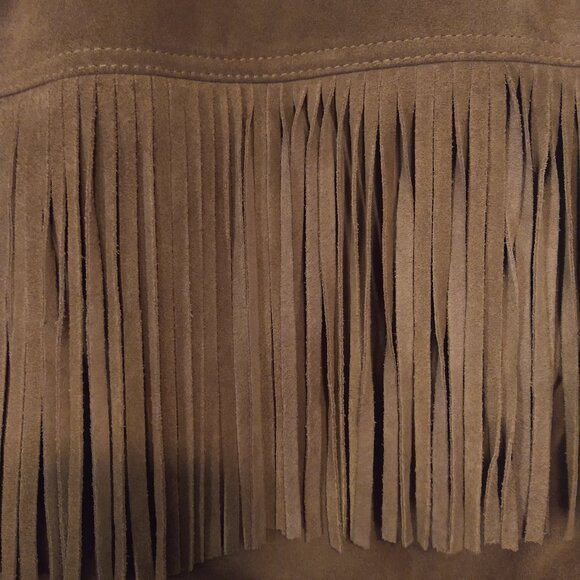 American Eagle Genuine Suede Fringe Jacket - Picture 7 of 8